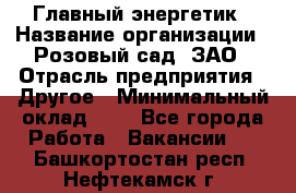 Главный энергетик › Название организации ­ Розовый сад, ЗАО › Отрасль предприятия ­ Другое › Минимальный оклад ­ 1 - Все города Работа » Вакансии   . Башкортостан респ.,Нефтекамск г.